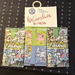 POKIEBUBIES SEALED LOT 3 PACKS !! Pokemon Fan Art Made Set 1st Edition - Image 2