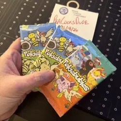POKIEBUBIES SEALED LOT 3 PACKS !! Pokemon Fan Art Made Set 1st Edition - Image 3
