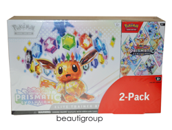 Pokemon Prismatic Evolutions Elite Trainer Box + Booster Bundle 2-Pack - SEALED - Image 1