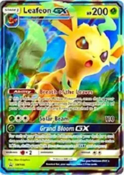 LP Pokemon Leafeon GX - SM146 - SM Promo - SM Black Star Promo Lightly Played Su - Image 1