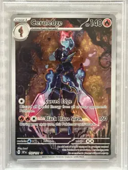 PSA 10 Ceruledge Illustration Rare Holo Pokemon Surging Sparks 197/191 - Image 2