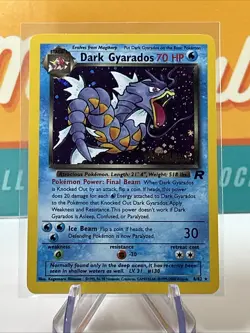 Dark Gyarados #8 Holo Black Star Promo Pokemon WoTC PreRelease Stamped LP - Image 3