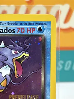 Dark Gyarados #8 Holo Black Star Promo Pokemon WoTC PreRelease Stamped LP - Image 5