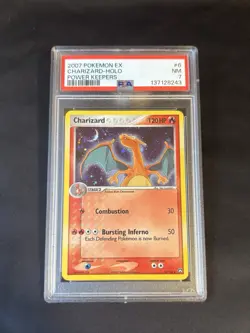 2007 Pokemon EX Power Keepers Charizard Holo #6 - PSA 7 NM - Vintage - Image 1