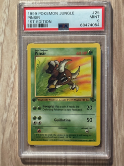 Pokemon 1st EDITION Jungle PINSIR NON HOLO 25/64 PSA 9 # 68474054 - Image 1