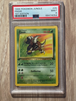 Pokemon 1st EDITION Jungle PINSIR NON HOLO 25/64 PSA 9 # 68474054 - Image 3