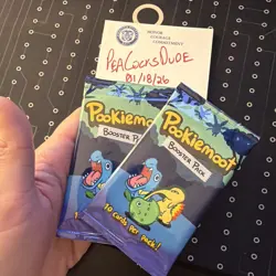 Pookiemoot Gen 2 Pack - Pokemon fan art Poke Derp Sealed 2 Pack lot! - Image 3
