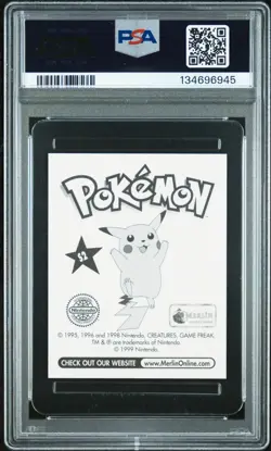 1999 MERLIN POKEMON S2 ASH & PIKACHU PRISM PSA 10 - Image 2