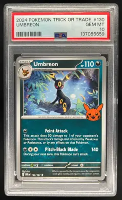 2024 Pokemon Trick or Trade Umbreon #130/197 PSA 10 - Image 1