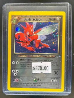 2002 Pokemon Neo Destiny Dark Scizor Holo #9/105 - Image 1