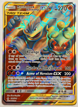 Pokemon Marshadow & Machamp GX (Full Art) 198/214 | Sm-Unbroken Bonds Holo - Image 1