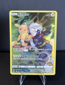 Pikachu - Illustration Rare - TG05/TG30 Pokemon Lost Origin Trainer Gallery - NM - Image 1