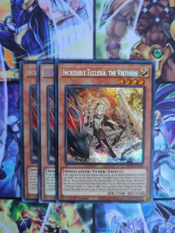 Yu-Gi-Oh x3 Incredible Ecclesia, The Virtuous MP22 - EN188 Secret Rare NM - Image 1