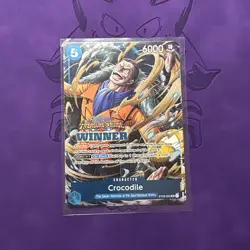 One Piece Card Game TCG - Crocodile (ST03-003) Winner Stamp - Image 1