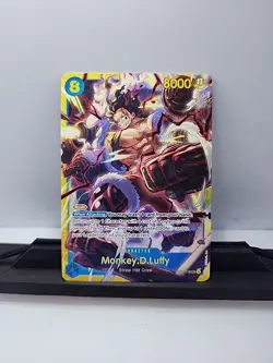 Monkey.D.Luffy OP11-118 ONE PIECE Tcg Secret Rare NO FOIL NM Blue - Image 2