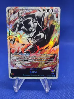 One Piece Ultra Deck: Three Brothers Sabo ST13-001 Parallel Alternate Art Leader - Image 1