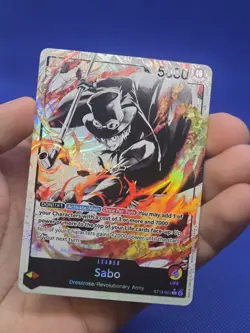 One Piece Ultra Deck: Three Brothers Sabo ST13-001 Parallel Alternate Art Leader - Image 2