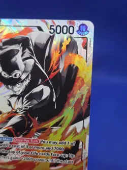 One Piece Ultra Deck: Three Brothers Sabo ST13-001 Parallel Alternate Art Leader - Image 4