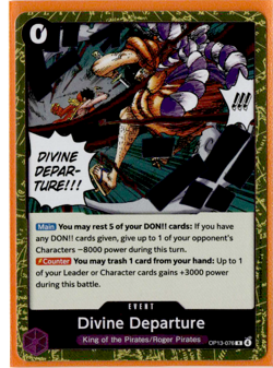 Divine Departure - OP13-076 - One Piece Carrying on His Will - Image 1