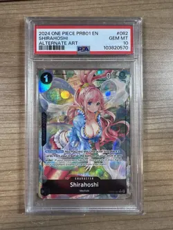 Shirahoshi 2024 One Piece - Premium Booster Vol.1 - Alternate Art #082 - PSA 10 - Image 1