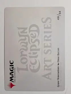 Grave Venerations 46/54 MTG Lorwyn Eclipsed Art Series Card - Image 2