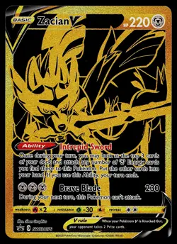 Pokemon Card - Zacian V Sword & Shield Promo SWSH076 Holo - Image 1