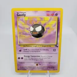 Pokemon Card Gastly - 33/62 Fossil - WOTC Unlimited - Pokemon TCG. LP/NM - Image 1