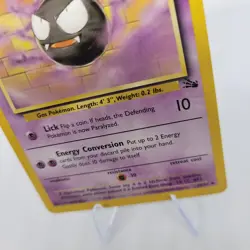 Pokemon Card Gastly - 33/62 Fossil - WOTC Unlimited - Pokemon TCG. LP/NM - Image 3