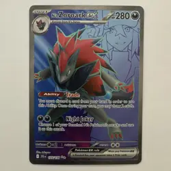 N's Zoroark ex 175/159 Ultra Rare SV09: Journey Together Pokemon Card - Image 1