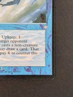 MTG Card - 1x Mystic Remora - Ice Age - LP/MP - Vintage Magic The Gathering 1995 - Image 4