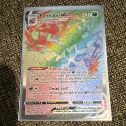 Pokemon Eternatus VMAX 192/189 Secret Rare Full Art Holo Darkness Ablaze Card - Image 1
