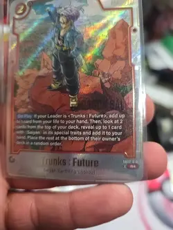 Trunks : Future SB02-010 Alternate Art Manga Booster 02 Dragon Ball Card English - Image 4