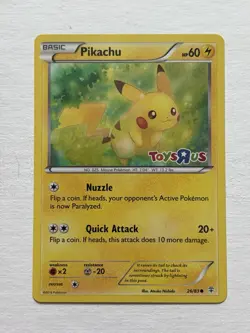 Pokemon Pikachu Holo Rare Toys R US Promo Card 26/83 - Image 1