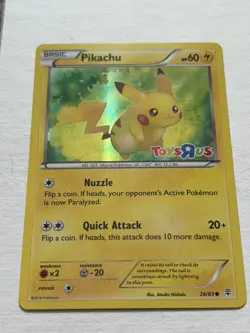 Pokemon Pikachu Holo Rare Toys R US Promo Card 26/83 - Image 2