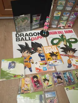 Lot DBZ Dragon Ball Z Score Card Binder Shenron SCR Foil Bulma Goku Prize Items - Image 2