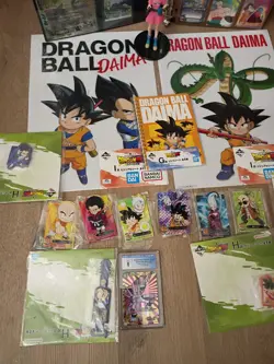Lot DBZ Dragon Ball Z Score Card Binder Shenron SCR Foil Bulma Goku Prize Items - Image 4