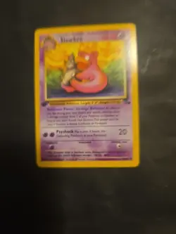 NM (1st edition) Pokemon SLOWBRO Card FOSSIL Set 43/62 First Ed Uncommon - Image 2