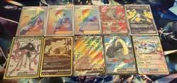 Pokemon TCG Lot of 10 Cards Trainers EX Trainer Gallery V Shiny Ultra Rare NM - Image 1
