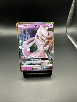 Pokemon Mewtwo GX Holo Ultra Rare TCG Card Hidden Fates 31/68 Full Art - Image 1