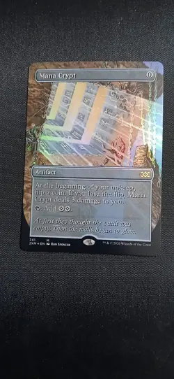 Mtg Foil Extended Art Nm Mint Mana Crypt - Image 1
