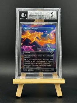Wizard's Rockets 0400 Borderless Foil Lord of the Rings LTR MTG BSG 9 - Image 1