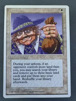 Land Tax-MTG Core Set 4th Edition-Unplayed Near Mint-Magic the Gathering - Image 1