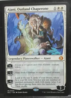 Ajani, Outland Chaperone 0004 Lorwyn Eclipsed Regular NM/M pack fresh - Image 1