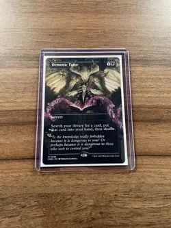 Demonic Tutor (Borderless) - Regular - Commander Masters #0696 - MTG English - Image 1