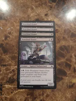 (4) Bonebind Orator *PLAYSET* Bloomburrow Regular NM MTG - Image 1