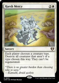 Harsh Mercy - Commander Masters (CMM) - (Near Mint NM) - Image 1