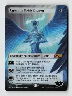 Ugin, the Spirit Dragon (Borderless) *FOIL* M Core Set 2021 M21 279 LP - Image 1
