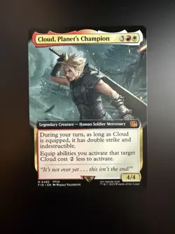 MTG Final Fantasy English Cloud, Planet's Champion Extended Art 0482 Non-Foil - Image 1