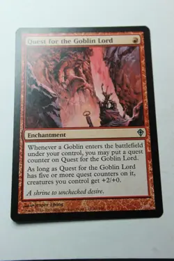 MTG Quest for the Goblin Lord x1- -Worldwake-Lightly Played - Image 1