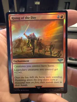 Rising of the Day Lord of the Rings 145 NM Foil MTG - Image 1